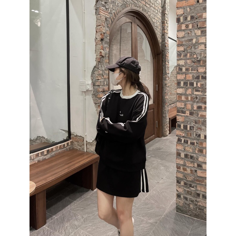 Set thể thao sọc tay năng động