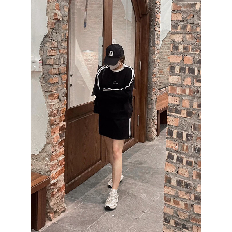 Set thể thao sọc tay năng động