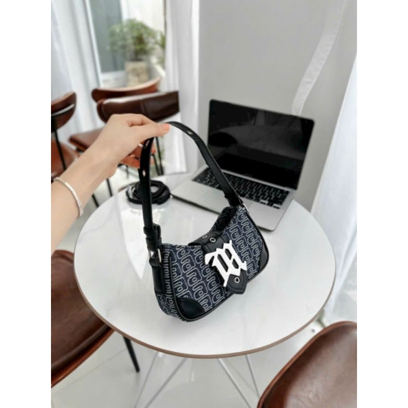 Túi xách nữ Túi xách cầm tay size 20 trang trí kèm móc khóa quai đeo chéo