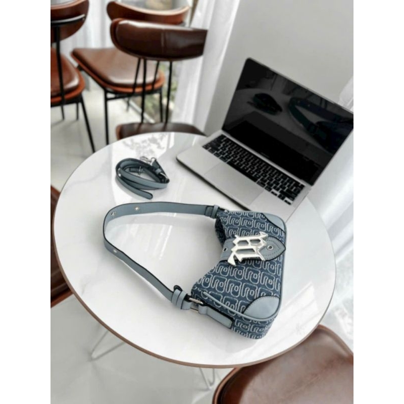 Túi xách nữ Túi xách cầm tay size 20 trang trí kèm móc khóa quai đeo chéo