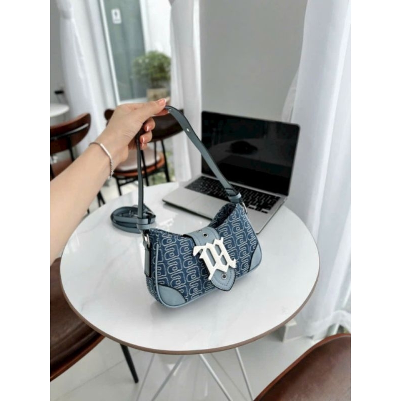 Túi xách nữ Túi xách cầm tay size 20 trang trí kèm móc khóa quai đeo chéo