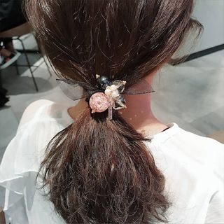 Cột tóc đính đá pha lê, nơ và nhiều hạt lấp lánh dễ thương, thời thượng