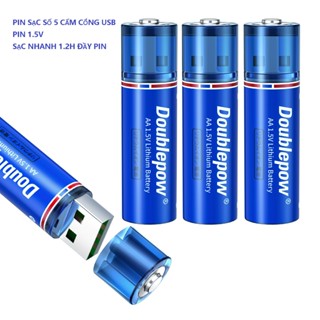 pin sạc aa 1.5v lithium cổng usb pin tiểu số 5- mã 1302