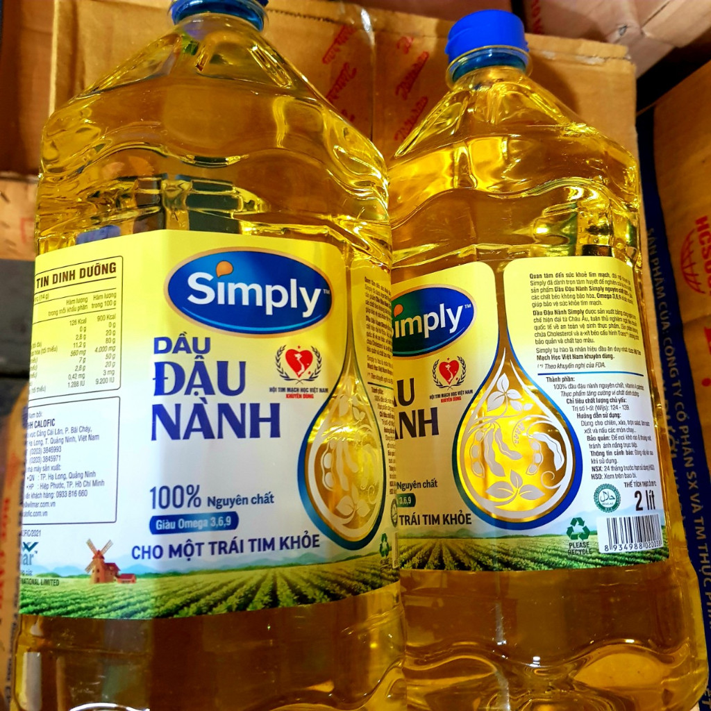 Dầu đậu nành Simply 1L, 2L, 5L