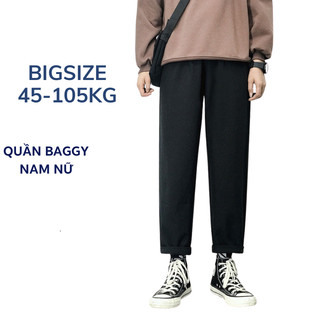 Quần Bigsize 40-105Kg Baggy lai gâp Nam Nữ form basic thời trang