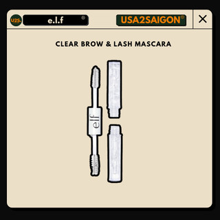 Gel trong cho mascara và mày Clear Brow & Lash Mascara E.L.F