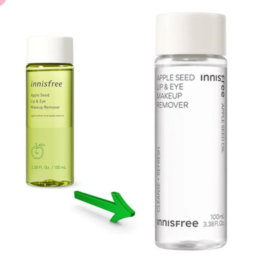 TẨY TRANG MẮT MÔI TÁO XANH APPLE JUICY LIP & EYE REMOVER INNISFREE