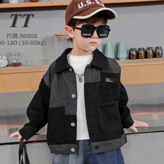Áo khoác jeans cao cấp cho bé trai 10-35kg