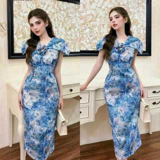 Đầm nữ kiểu dáng bodycon dáng suông cổ cánh tay kiểu dự tiệc