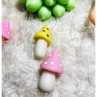 Nấm đất sét,nấm nhiều màu,nấm trang trí,phụ kiện handmade