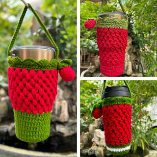 Túi Len Sợi Handmade đựng bình giữ nhiệt ly giữ nhiệt