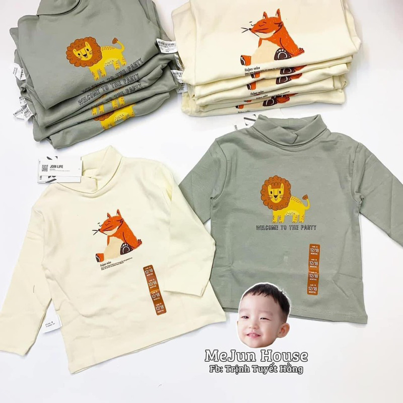 SET 3 ÁO GIỮ NHIỆT HÌNH CÁO , SƯ TỬ