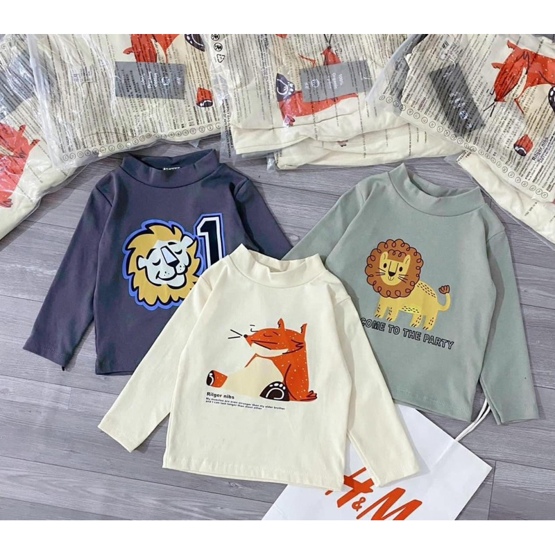 SET 3 ÁO GIỮ NHIỆT HÌNH CÁO , SƯ TỬ