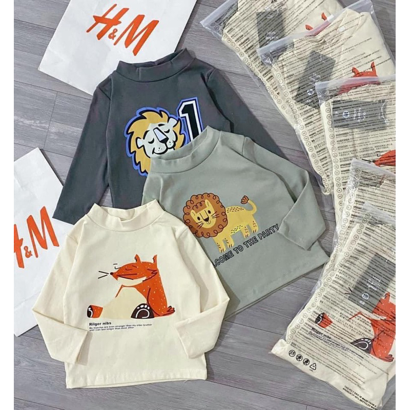 SET 3 ÁO GIỮ NHIỆT HÌNH CÁO , SƯ TỬ