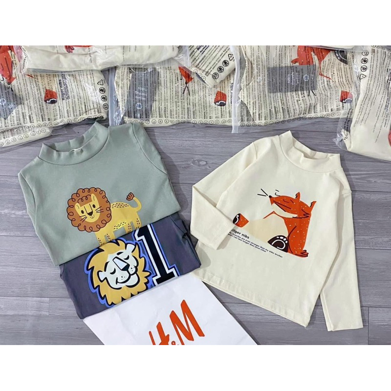 SET 3 ÁO GIỮ NHIỆT HÌNH CÁO , SƯ TỬ