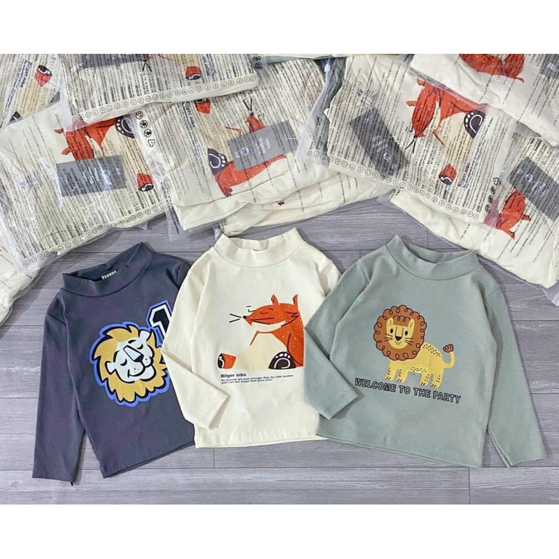 SET 3 ÁO GIỮ NHIỆT HÌNH CÁO , SƯ TỬ