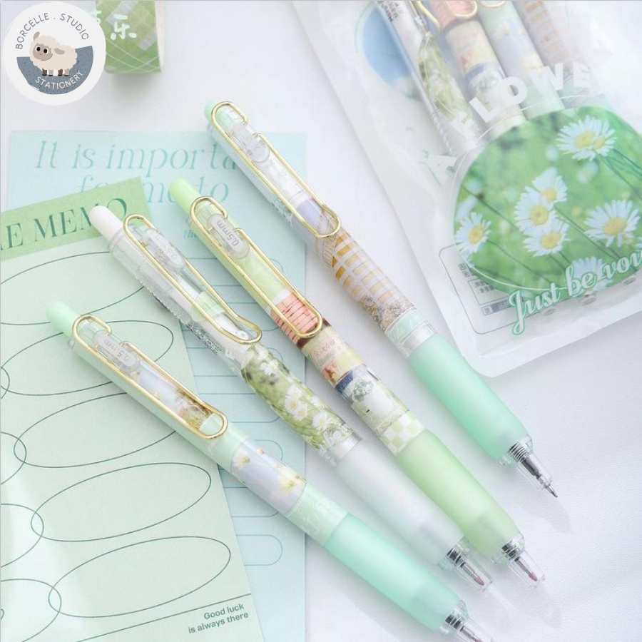 Bút gel Mura 8161 a flower in garden just be yourself mực đen ngòi 0.5mm chính hãng
