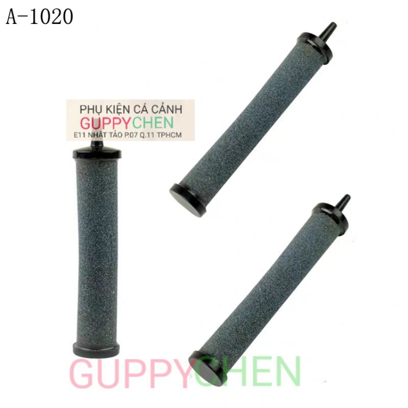 Thanh Sủi Oxi Hình Trụ Đen - Đá Sủi Siêu Mịn Dành Cho Hồ Cá