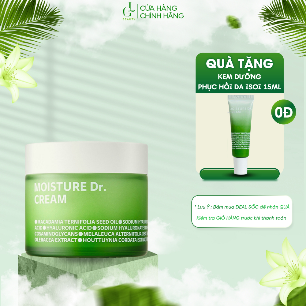 Kem Dưỡng Cấp Ẩm Sâu, Làm Dịu Và Phục Hồi Da Isoi Moisture Dr. Cream 70g Và Soothing Cream 50ml