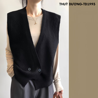   LOẠI 1  Áo len gile vintage Áo len gile trơn Ao len gile 2 cúc QCCC 