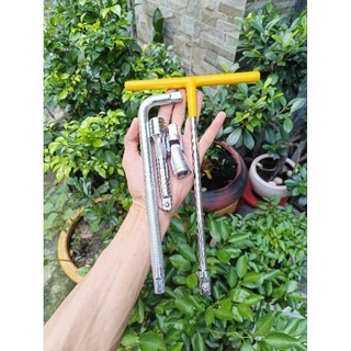 Combo 4 cần siết l, đầu nối 1/2