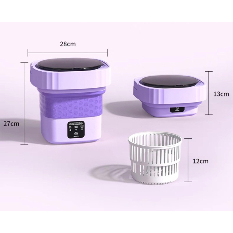 Máy giặt mini gấp gọn 9L có khử khuẩn