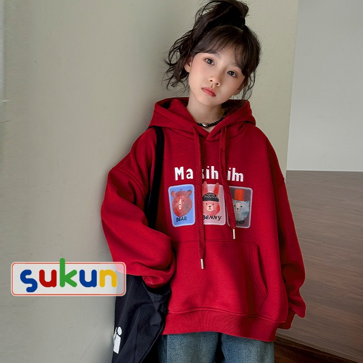 Áo hoodie nỉ lót nhung siêu ấm cho bé Sukun - Áo hoodie cho bé trai bé gái hàng Quảng Châu Kunkid