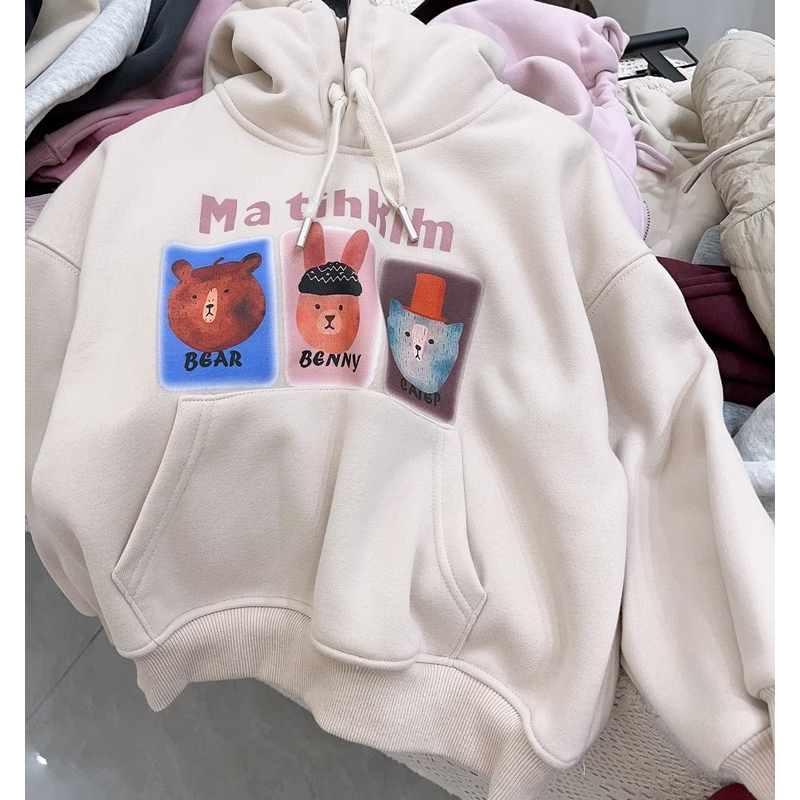 Áo hoodie nỉ lót nhung siêu ấm cho bé Sukun - Áo hoodie cho bé trai bé gái hàng Quảng Châu Kunkid