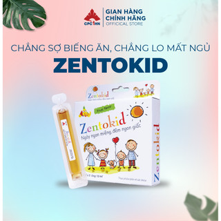 Siro Ăn Ngon ZENTOKID bé Ăn Ngon Miệng Ngủ Ngon Giấc Tiêu Hóa Tốt Hộp 10 ống