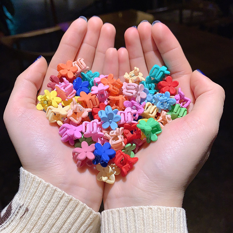 Set 30 Kẹp Tóc Kèm Hộp Nhựa Tái Sử Dụng Hình Hoa,Hình Sao, Hình Thú Xinh Xắn Mini Dễ Thương Xinh Xắn Phong Cách Hàn Quốc