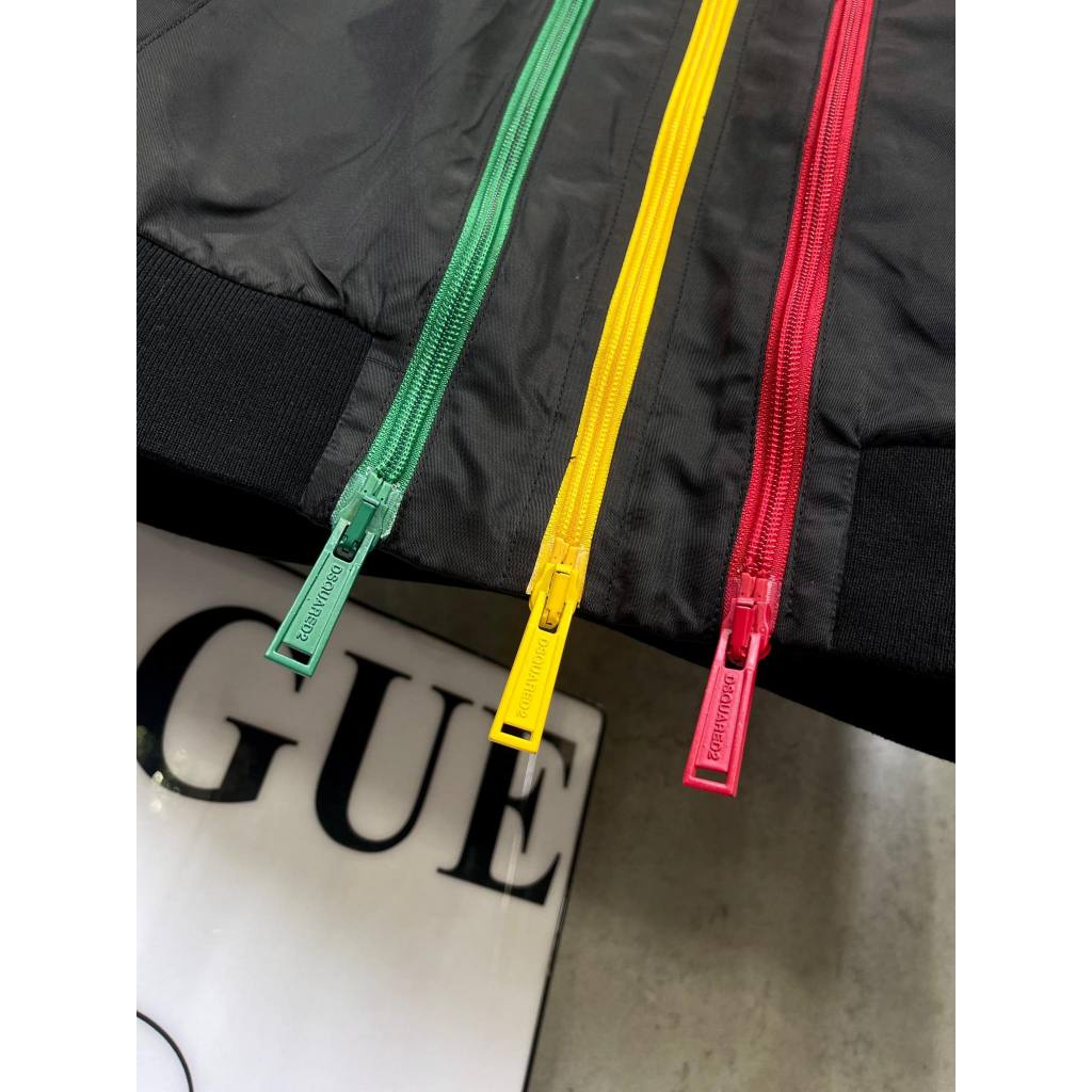 Áo Khoác Nam DSQ Khóa Màu Sắc Mới Nhất - Áo Gió Nam DSQ In Chữ Phối Khóa Siêu Đẹp