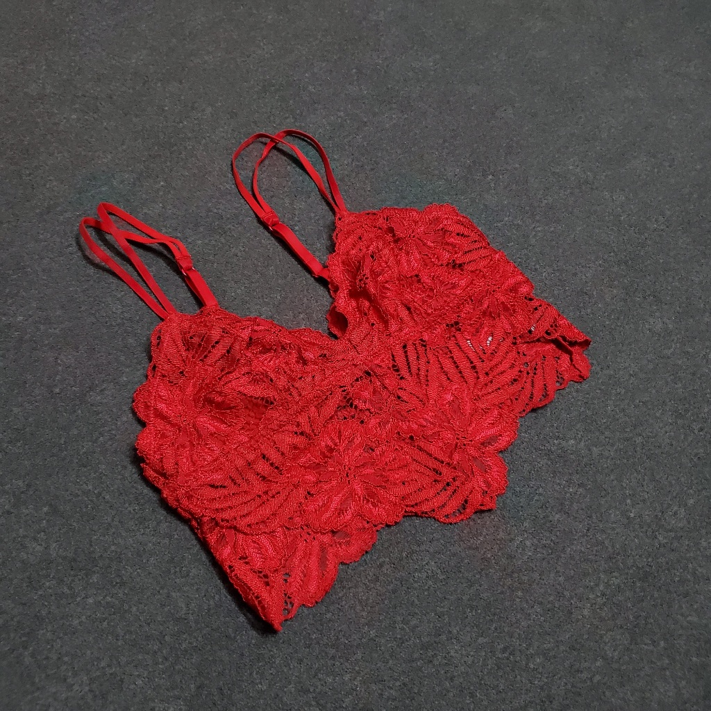 Áo bralette ren Aerie đỏ quyến rũ