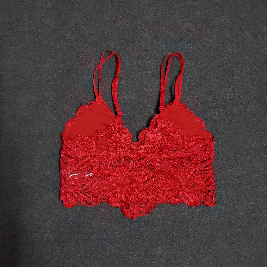 Áo bralette ren Aerie đỏ quyến rũ