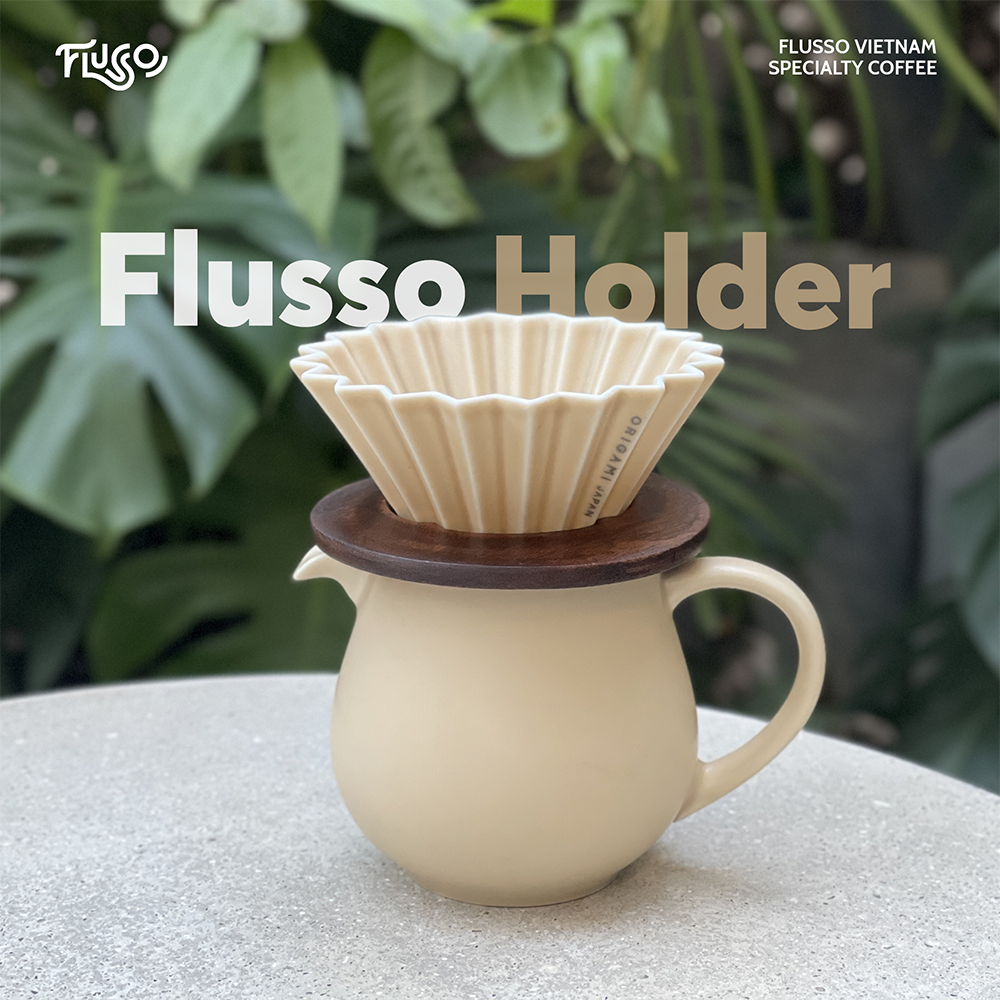 Đế gỗ để phễu Origami - Flusso Holder