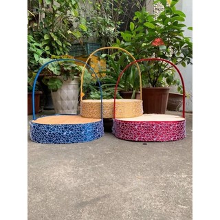 Giỏ lụa bầu dục