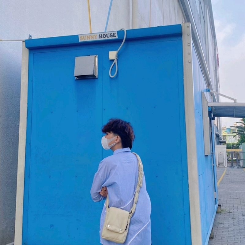 Túi đeo chéo chần bông MINI TRƠN cao cấp dainystore