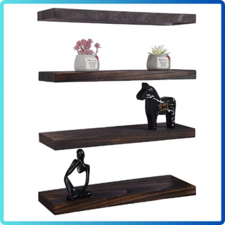 Kệ treo tường decor, kệ gỗ thông nhập khẩu phong cách vintage, kệ gỗ nhiều kích thước có chốt âm tường.