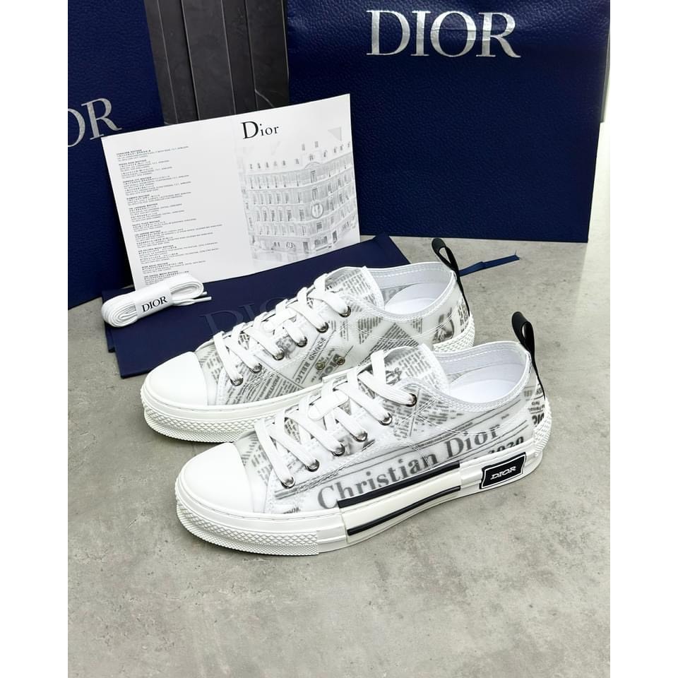 Giày Thể Thao Nam Nữ Dio X Kaws B23 Low Top Trắng Đen. Giày Thể Thao Báo trắng dio chữ mẫu mới