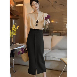 CHÂN VÁY LI DỌC TÚI TRƯỚC 🌿