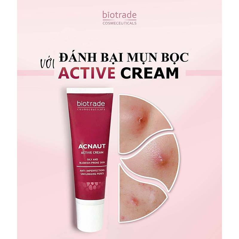 Kem Giảm Mụn Hoạt Tính Biotrade Acnaut Active Cream 5ml