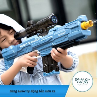   Hỏa tốc HCM  Súng nước tự động hút nước sử dụng pin điện áp lực cao Puissant quà tặng sinh nhật cho bé gái bé trai 