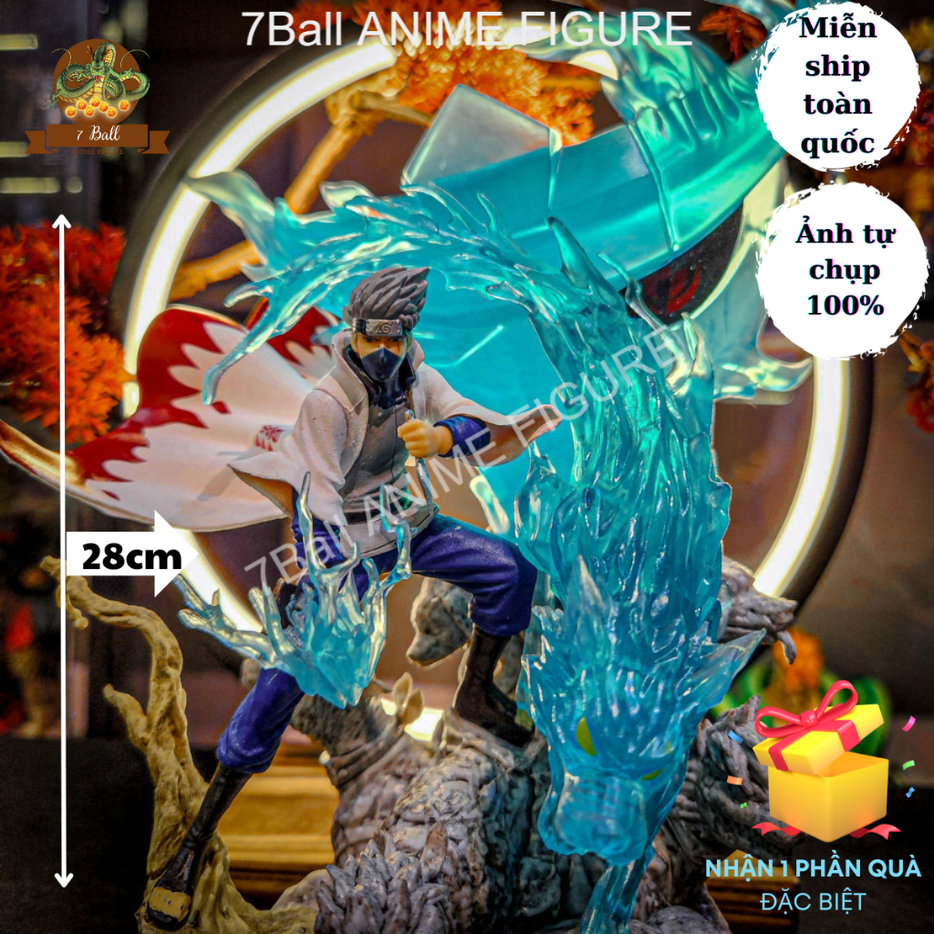 Mô hình Kakashi triệu hồi chó đàn - Hokage đệ lục - ninja sao chép trong Naruto