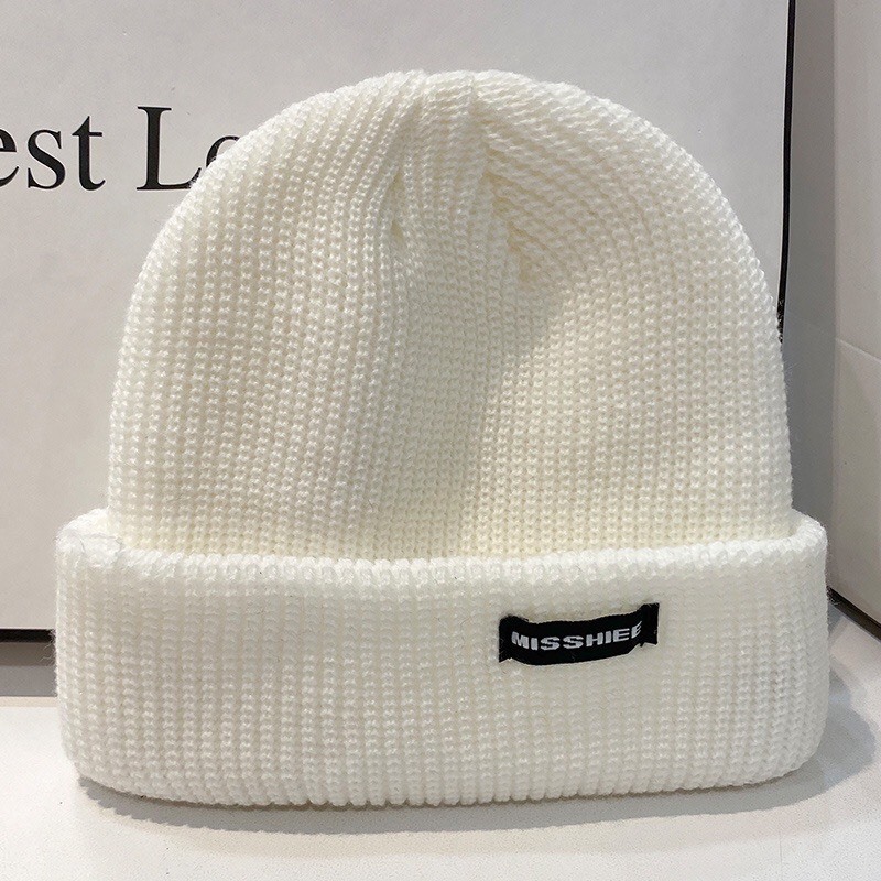 Mũ len dệt kim thời trang nam nữ