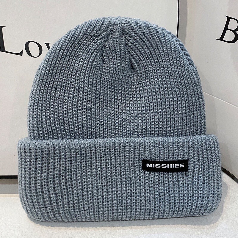 Mũ len dệt kim thời trang nam nữ