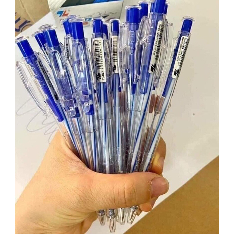 Hộp 20 cái bút bi thiên long ngòi mực chuẩn