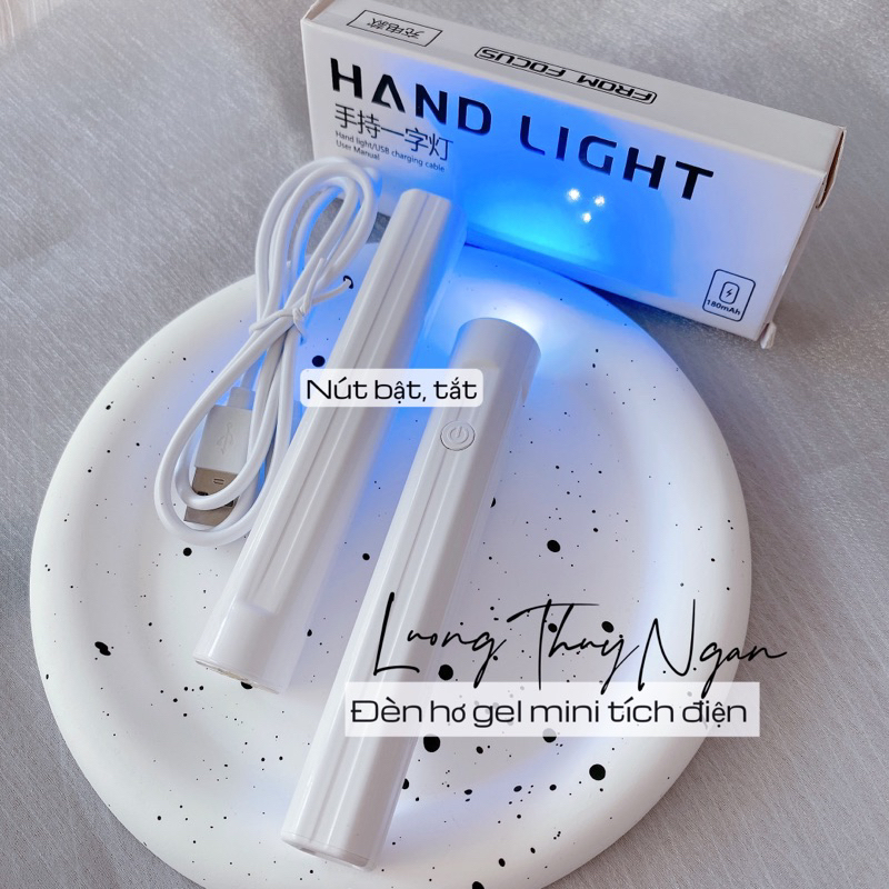 Đèn Hơ Gel Mini Tích Điện, Đèn Hơ Móng Tay