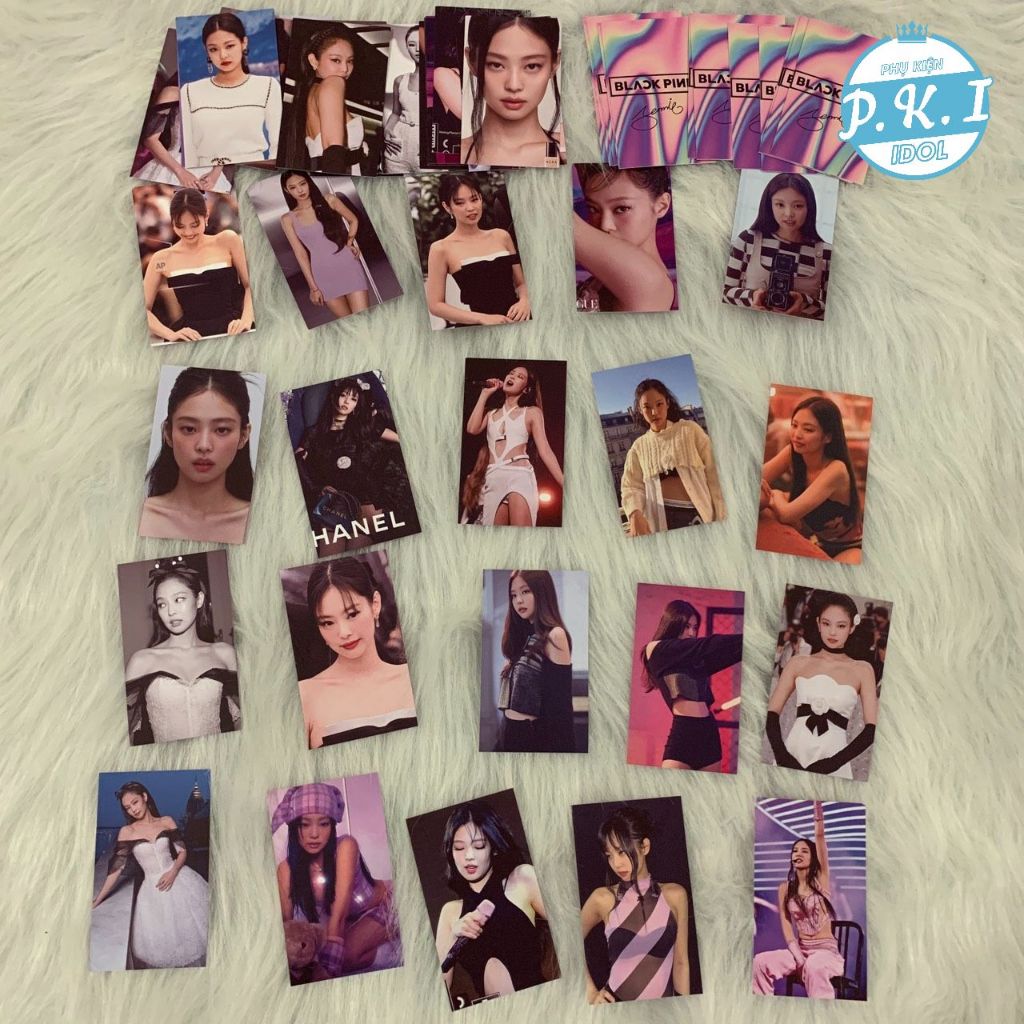 Bộ 50 Card Jennie - Card Dynamite Tặng Kèm Top Loader + Sticker