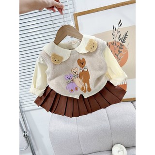 SET 3CT VÁY KÈM GILE CHO BÉ- B569