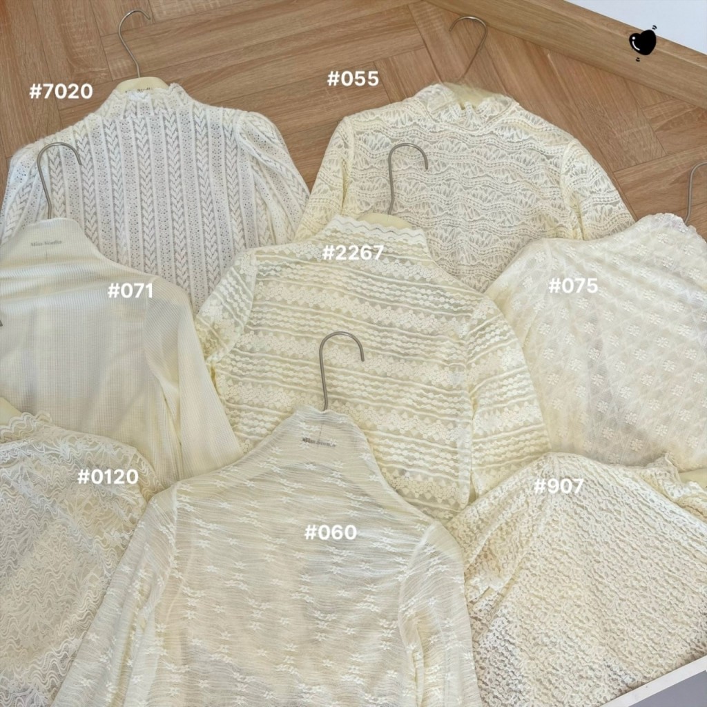 Áo ren mix mỏng dài tay siêu thời trang.