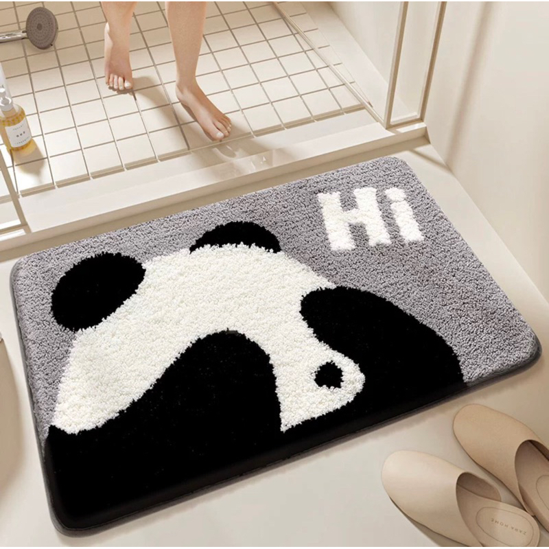 Thảm chùi chân 3D lông cừu siêu mềm siêu thấm nước chống trơn trượt
